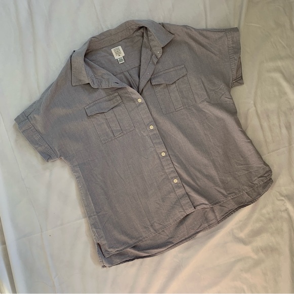 CORE LIFE BLUE BUTTON UP SHORT SLEEVE - Picture 7 of 7